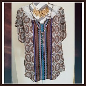 Sheer Boho Top